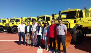 El Gobierno regional recibe las últimas ocho de las 16 autobombas que se incorporan esta campaña al Servicio de Extinción de Incendios Forestales