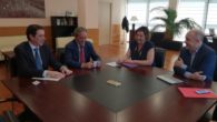La consejera de Economía, Empresas y Empleo, Patricia Franco, se reúne con el presidente de CECAM, Ángel Nicolás