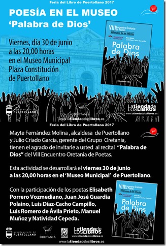 0 Cartel Invitación Palabra de Dios recital