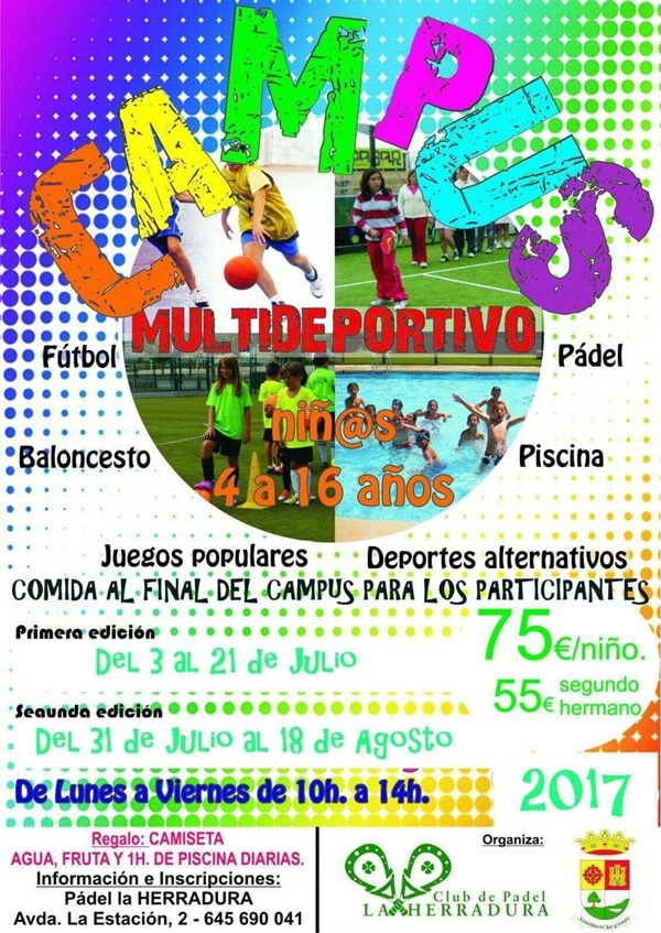 Cartel del Campus Multideportivo 2017