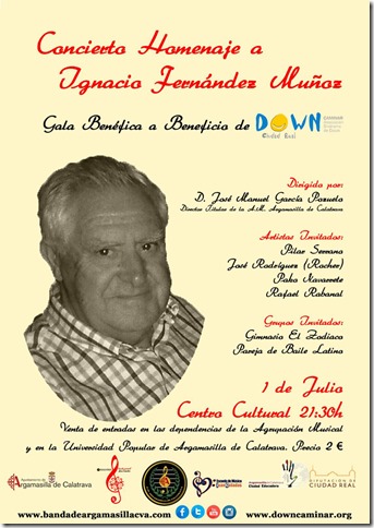 Cartel del Concierto Homenaje a Ignacio Fernández Muñoz