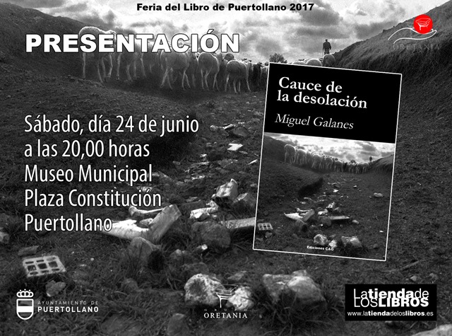 Invitación Puertollano Cauce de la desolación cara A
