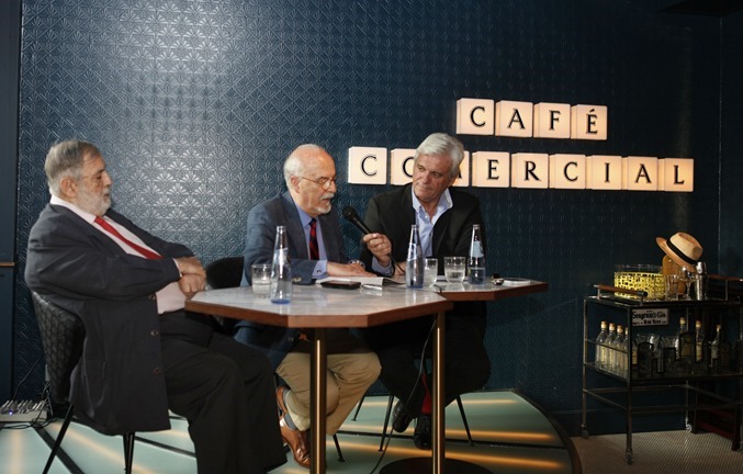 Juan Van-Hale Miguel Galanes y Rafael Soler durante la presentación