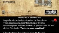 El poeta Luis Díaz-Cacho presenta su último libro “Cartas de amor para Mavi (1992 – 2017)” en el Museo Municipal de Puertollano dentro de la programación de la FELIP’17