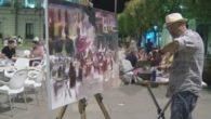Alcázar congrega a artistas venidos de toda España para participar en el Certamen de Pintura Rápida Nocturna