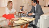 Inmaculada Jiménez trata con Caballero las inversiones de la Diputación en Tomelloso