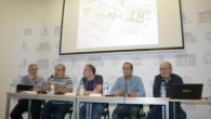 Isidro Sánchez, Julio Bayo, Manuel Muñoz, Ignacio Morate y Santos González analizaron el pasado, presente y futuro de los medios de comunicación en Puertollano