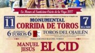 Manuel Jesús el Cid, Daniel Luque y Jiménez Fortes protagonistas del festejo taurino el 11 de agosto en Socuéllamos