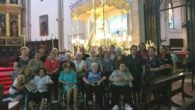 Los usuarios y usuarias del Servicio de Estancias Diurnas visitan a la Virgen del Prado en Ciudad Real