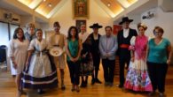 Pilar Zamora, recibe a los grupos participantes en el 38º Festival Nacional de la Seguidilla