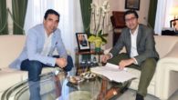 Caballero y el alcalde de Almagro repasan las inversiones de la Diputación en el municipio