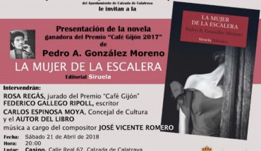 Calzada comienza los actos del Día del Libro con la presentación de la premiada novela de Pedro Antonio González Moreno