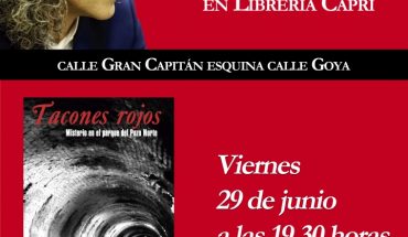 El viernes, día 29 de junio, en la librería capri de Puertollano Javier Márqueztendrá un encuentro con sus lectores