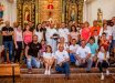 La peña Motera de Malagón realizó la tradicional ofrenda floral al Cristo del Espíritu Santo