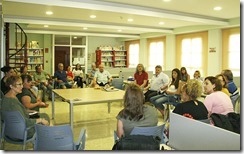 0 Imagen de una de las reuniones del Club de Lectura de Argamasilla de Calatrava