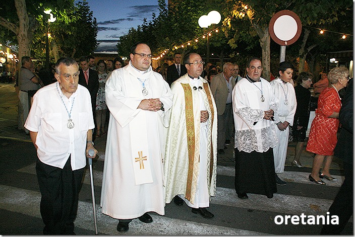 Don José Manuel Medina Porrero presidió la procesión de la Virgen del Socorro