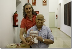 El escritor Javier Márquez junto al poeta de Puertollano, José Amarillo