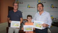 El niño Sergio Castaño, premiado en el XVI Concurso Digital de Dibujo Infantil de ‘Aqualia’