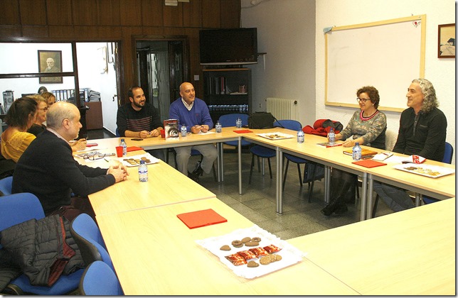 Un momento durante la charla Javier Márquez con sus lectores