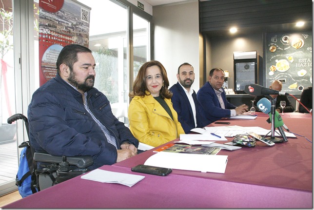 Desde la izquierda, Sergio Gijón, Jacinta Monroy, Jesús Ruiz y José Antonio García