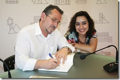 Luis Díaz-Cacho junto a Elisabeth Porrero