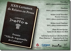 Portada del díptico de las bases del concurso