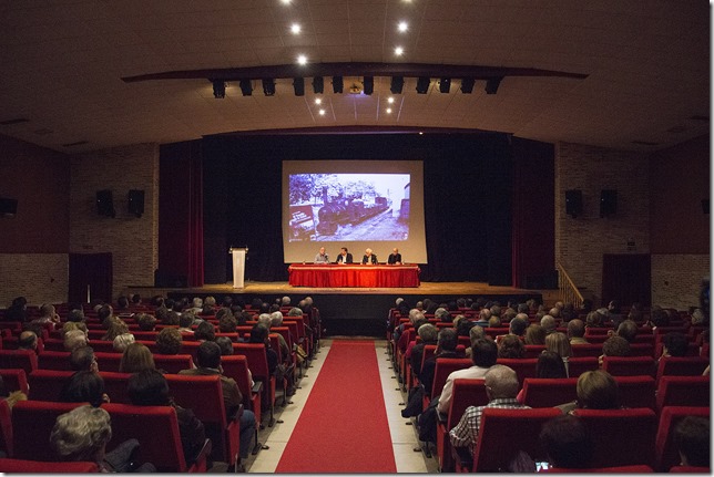 Un momento durante la presentación de El trenillo de la Calzá