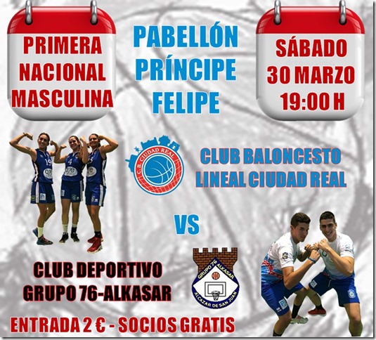 Cartel del partido Lineal - Alcazar RRSS