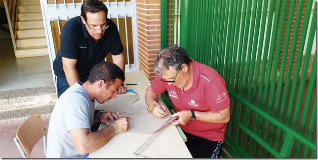 Aquí se ve como nuestros amigos las preparan al más puro estilo tradicional
