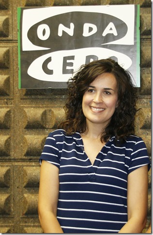 Gema Garc&iacute;a R&iacute;os en su visita a Onda Cero