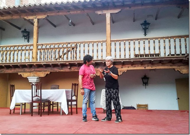 Un momento de los ensayos de la representación-FOTO_Epidauro
