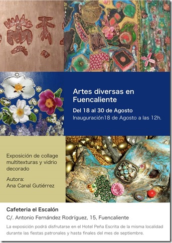 Cartel de la exposición de Ana Canal