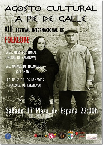 Cartel del XIII Festival Internacional de Folklóre de Calzada de Calatrava