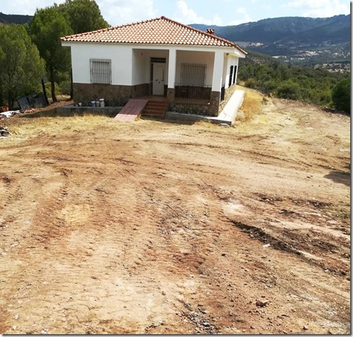 imagen del lugar del vertedero ilegal una vez limpiado de basuras