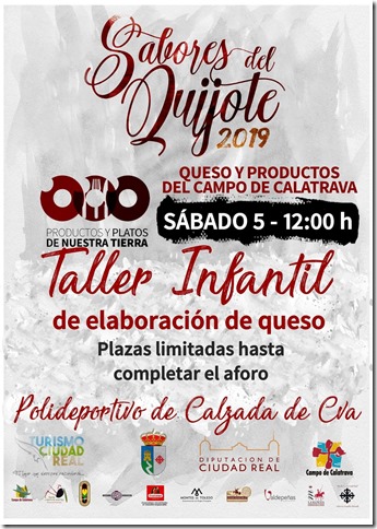 Cartel del Taller Infantil de elaboración de queso