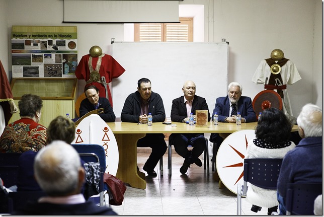 Foto de archivo de la presentación de la novela de Miguel Ángel Márquez en Granátula de Calatrava