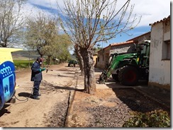Imagen de las labores de desinfección en Calzada de Calatrava y sus aldeas (13)