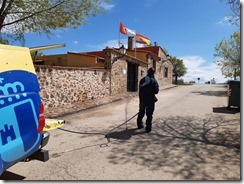 Imagen de las labores de desinfección en Calzada de Calatrava y sus aldeas (17)