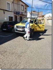 Imagen de las labores de desinfección en Calzada de Calatrava y sus aldeas (6)