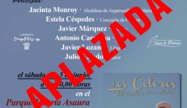 Se aplaza la presentación de ‘Los Colores del Tassili y otros relatos’ de David García Rodríguez ante la previsión de fuertes lluvias