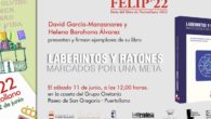 Mañana en La Feria del Libro de Puertollano, David García-Manzanares y Helena Barahona, firmarán “Laberintos y Ratones Marcados por una Meta”