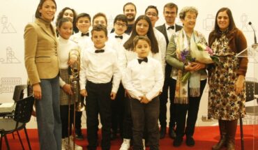 Éxito en el encuentro poético musical entre la poeta valdepeñera Teresa Sánchez Laguna y el aula de Tuba y Bombardino del conservatorio de Puertollano