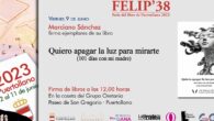 La lluvia obliga a aplazar las firmas de Marciano Sánchez y Juan José Guardia Polaino en la FELIP’38