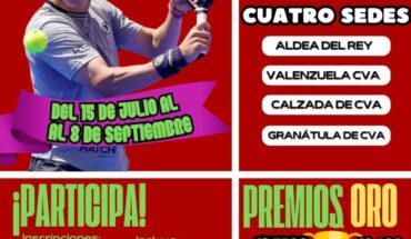 El ‘I Open Calatrava Pádel 2023’ amplía el plazo de inscripción hasta el día 12 de julio