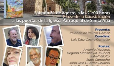 ‘Acordes con la palabra’, en su periplo provincial, recalará en ‘Poesía en Granátula’ el último sábado de agosto