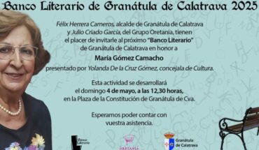 Granátula de Calatrava clausura las actividades del ‘Día del Libro’ con el Banco Literario 2025 en honor a la escritora María Gómez Camacho