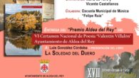 Mañana Aldea del Rey se vestirá de poesía con la presentación del libro ‘La soledad del Duero’ y el recital poético ‘El tiempo de la palabra’ en el Palacio de Clavería